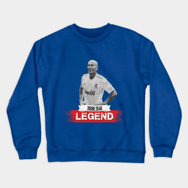 "Zizou" Zinedine Zidane Crewneck Sweatshirt by FUNCT